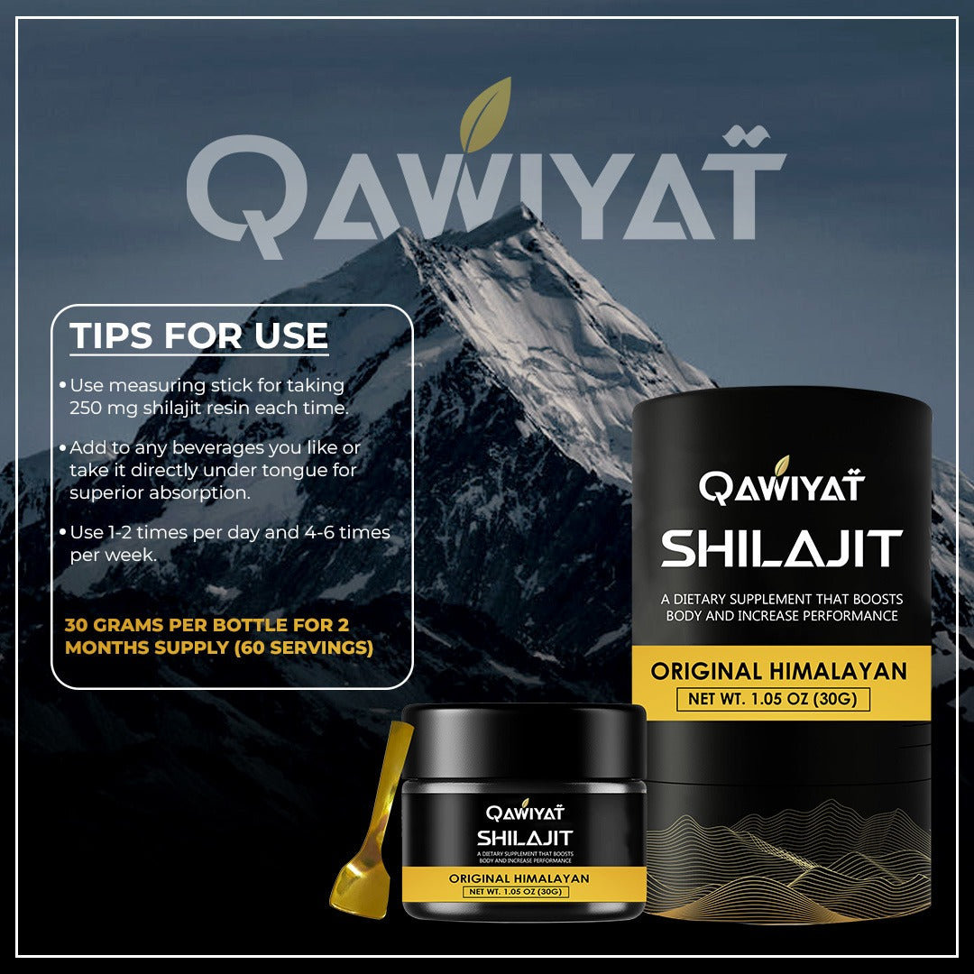 Qawiyat ™ - Pure Organic Shilajit Resin (30g)