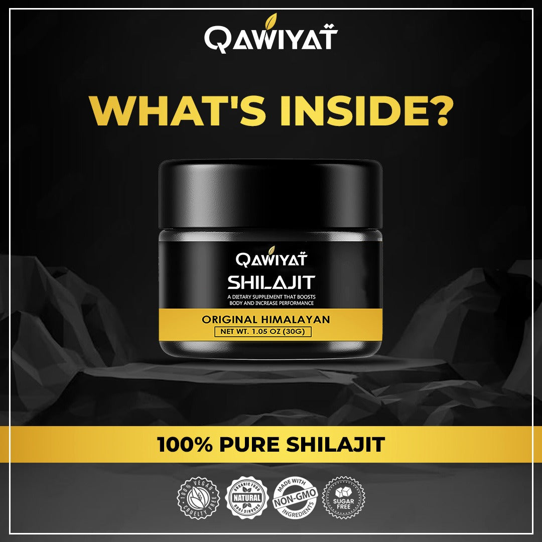 Qawiyat ™ - Pure Organic Shilajit Resin (30g)