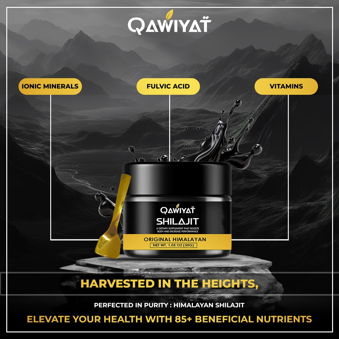 Qawiyat ™ - Pure Organic Shilajit Resin (30g)